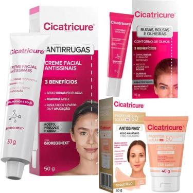Imagem de Kit Cicatricure Creme Diurno Contorno Olhos Protetor Solar
