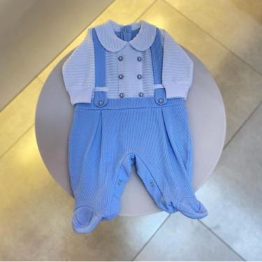 Imagem de Macacão bebê com suspensório - Lessa Kids, Azul, PP