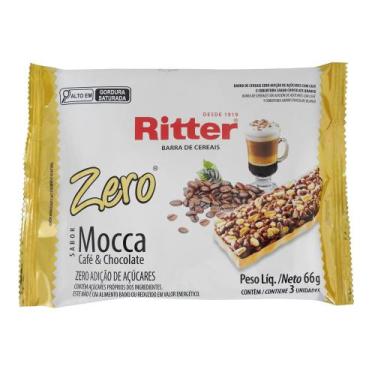 Imagem de Barra de Cereais Ritter Sabor Mocca Café e Chocolate Zero com 3 Unidad