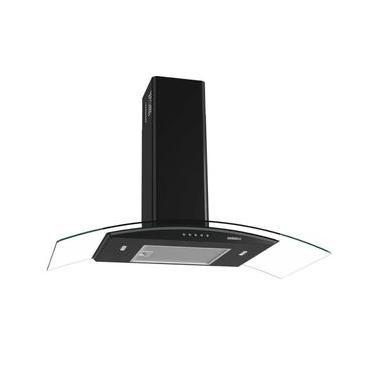 Imagem de Coifa de Parede Nardelli Clean 90cm Inox e Vidro com Led Preto 110V