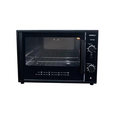 Imagem de Forno Elétrico de Bancada Nardelli Top 60 Black 60L 1750W com Grill Preto 220V