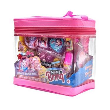 Imagem de Kit Maquiagem Infantil Makebrinq Com Bolsa - Polibrinq