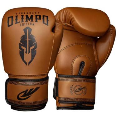 Imagem de Luva De Boxe Muay Thai Kickboxing Olimpo Legendary Edition, Marrom com