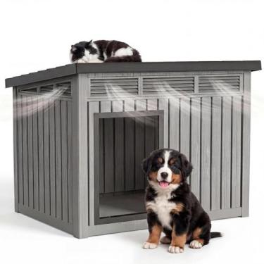 Imagem de Casinha para Cães DRATO em Resina Resistente ao Clima, Pequena, para U