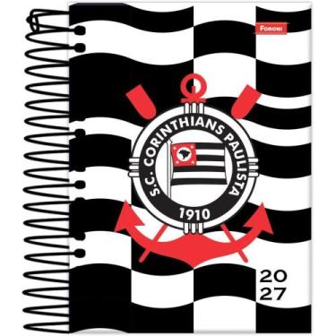 Imagem de Agenda 2027 Corinthians Espiral 176 Folhas 117 X 164 MM Pacote com 05 