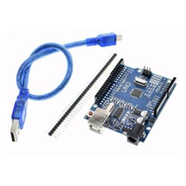 Imagem de Kit Uno R3 Ch340g Atmega328p +cabo Usb Compatível Rardúino