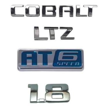 Imagem de Kit emblema cobalt ltz 1.8 at 6speed - ALGIKAR