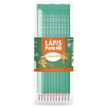 Imagem de Lapis Preto Sextavado Leo e Leo Verde HB - Leonora