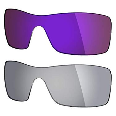 Imagem de Mryok 2 pares de lentes polarizadas de substituição para óculos de sol Oakley Batwolf – Opções