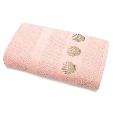 Imagem de Toalha de Banho 70cm x 1,40m em Algodão 400g/m² com Bordado Buettner Maresias Cor Pêssego