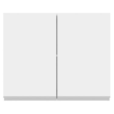 Imagem de Armário Aéreo Madesa Acordes Glamy 100% MDF 80 cm 2 Portas Branco