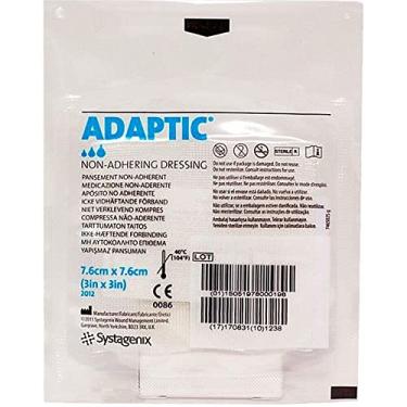 Imagem de Adaptic - Curativo não Aderente - 7,6cm x 7,6cm - Systagenix - Ref:.2012 - Unidade Curativo Adaptic Systagenix - 7,6 X 7,6 cm - 2012