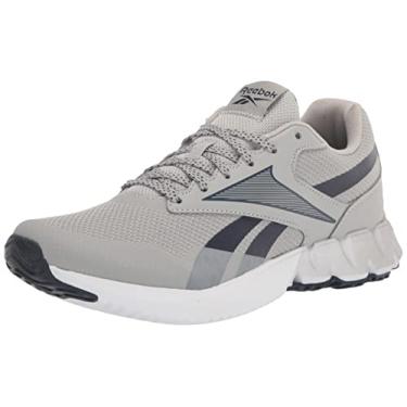 Imagem de Reebok Tênis de corrida masculino Ztaur, Cinza puro/vetor azul marinho/branco, 44