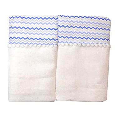 Imagem de Fralda Pano De Ombro 2 Peças Baby Deluxe Chevron Geomatrico Menino