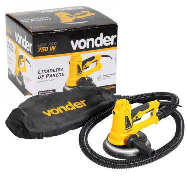 Imagem de Lixadeira de Parede Vonder LPV 750 Amarela 750W 220V com Led