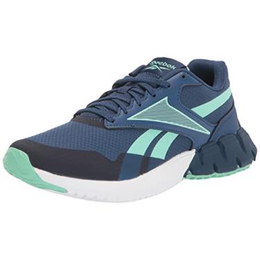 Imagem de Reebok Tênis de corrida feminino Ztaur, Azul batik/hortelã/vetor azul-marinho, 38