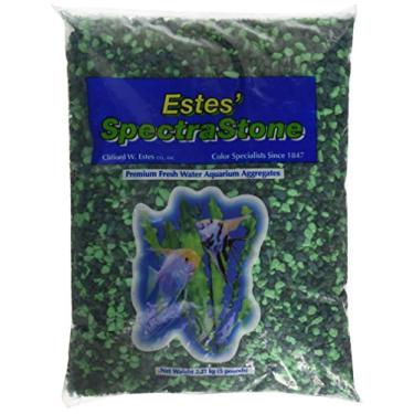 Imagem de Spectrastone Cascalho de aquário verde lago para aquários de água doce, bolsa de 2,3 kg