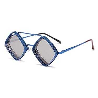 Imagem de Óculos de sol steampunk retrô masculino feminino armação oca de metal óculos de sol de designer óculos de sol UV400,C2,óculos