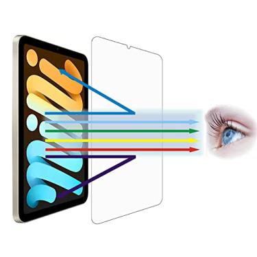 Imagem de Entwth Protetor de tela de vidro temperado anti luz azul [pacote com 2] para iPad mini 8,3" 6t geberation [cuidado com os olhos, alivia a fadiga ocular] bloqueia o excesso de luz azul nociva e antirreflexo UV 9H anti-arranhões