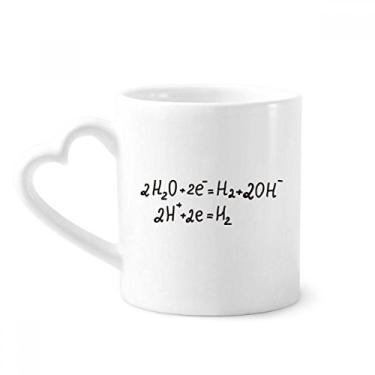 Imagem de Química Kowledge Eletrólise de Água Caneca de Café Cerâmica Copos Copo de Coração de Vidro