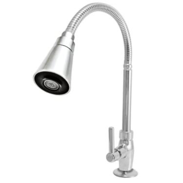 Imagem de Torneira Cozinha Bancada Gourmet Cônico Cromado C-72