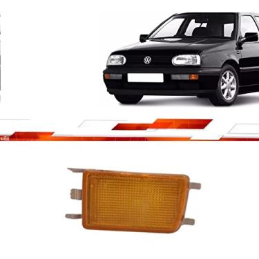 Imagem de Lanterna Dianteira Golf Gl 1994 Ate 1998 Le Amarelo Mexicano Mola Grande