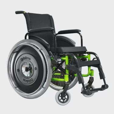 Imagem de Cadeira de rodas Avd alumínio ortobras (verde oliva)