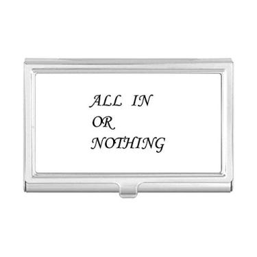 Imagem de Capa porta-cartões com citações All in Or Nothing