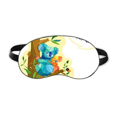 Imagem de Austrália Koala e Eucalipto Aquarela Sleep Eye Shield Soft Night Blinfold Shade Cover