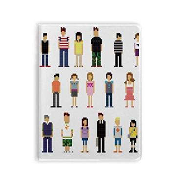 Imagem de Pares de personagens do jogo com capa macia para caderno, capa de goma