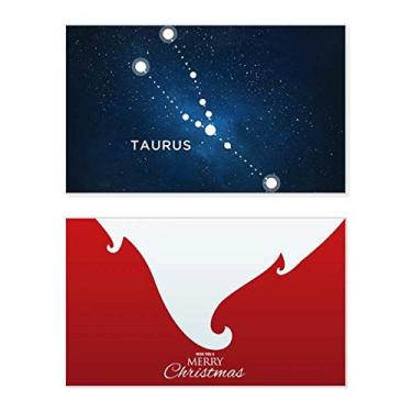Imagem de Signo do Zodíaco da Constelação Taurus Holiday Holiday Merry Christmas Congrats Card Christmas Letter Message