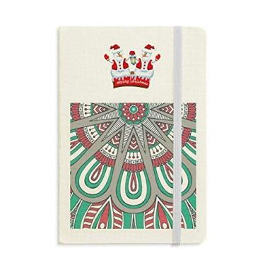 Imagem de Caderno de Natal com estampa de pétalas coloridas, capa dura grossa