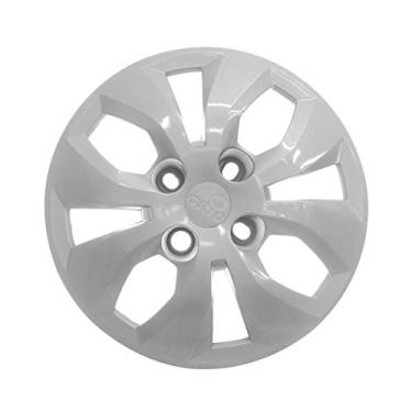 Imagem de Calota Aro Grid 14 Modelo Vw Gol/ Voyage Gvi 15 Prata Cubo Alto Fixacao Parafuso Grid 241Captau.