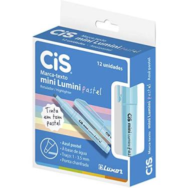 Imagem de Marca Texto Mini Lumini Pastel, CIS, 57.1900, Azul, pacote de 12