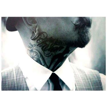 Imagem de Placa Decorativa Para Barbearias Hair Style Moustache And Tatto