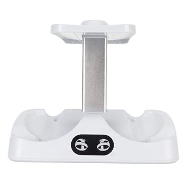 Imagem de Estação de carregamento para VR2 com luz RGB, base de carregamento vertical para acessórios de exibição de fone de ouvido PSVR2, estação de carregamento PSVR2