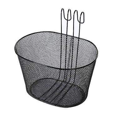 Imagem de UGPLM Cesta de armazenamento de guidão dianteiro de bicicletas de montanha, cesta de bicicleta traseira, cesta de suspensão de bicicleta, cesta de suporte