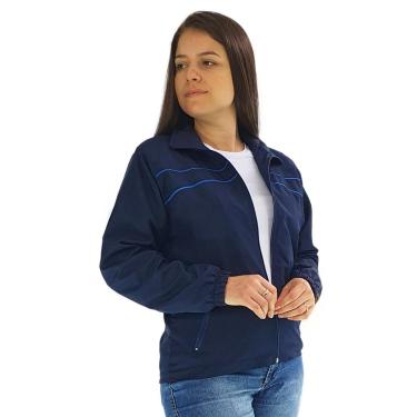 Imagem de Jaqueta Corta Vento M G GG Butu Biru Forro - Azul-Feminino