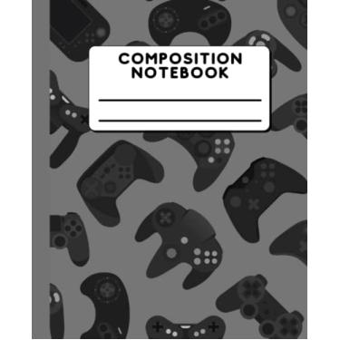 Imagem de Composition Notebook: Video Game, Game Controller, Gamer, Game2.2 Composition Notebook for kids, teens, adult students- Wide Ruled - 100 Pages - Size 7.5 x 9.25