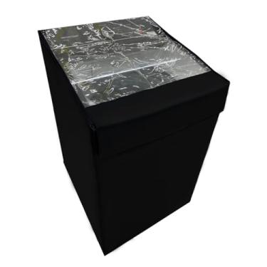 Imagem de CAPA PARA MÁQUINA DE LAVAR PANASONIC 18KG TRANSPARENTE (PRETO)