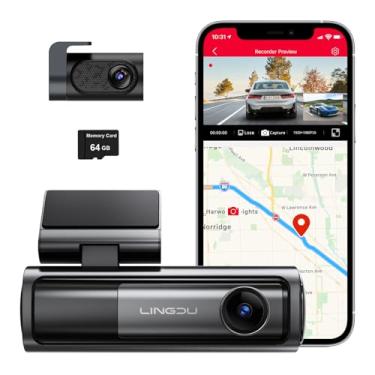 Imagem de XRC TECH Câmera de painel 5K com lente dupla 4K + 2K DVR para carro frontal + câmera traseira WiFi GPS GPS Smart Voice Parking Monitor Auto Drive Veículo Recroder LD06 Super Capacitor App Control