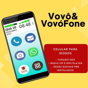 Imagem de Smartphone Do Idoso Tecnologia Avançada E Facilidade De Uso - Positivo