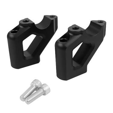 Imagem de Braçadeira de guidão de motocicleta Worldmotop de 22 mm CNC Braçadeiras de montagem de guidão preto inserções para Tiger 900 GT PRO LOW RALLY Tiger900 Tiger850 Tiger 850 Sport 2020-2021