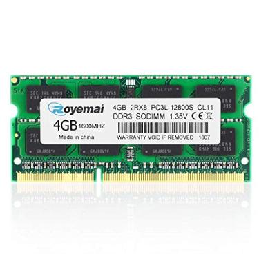 Imagem de D DDR3 4GB 1600MHz 12800 SO-DIMM 1.35V CL11 Verde Notebook ROYEMAI DDR3 1600 Compatível com Apple, iMac, HP, Dell, Lenovo, ASUS, Acer