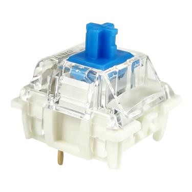 Imagem de Gateron G Blue Pro 3.0 Switches, 3 pinos pré-lubrificados RGB SMD Clicky Switches para teclado mecânico MX Gaming (G Pro 3.0, azul, 36 peças)