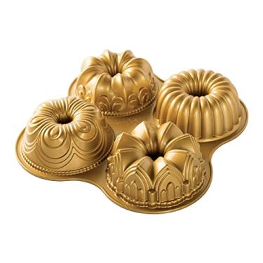 Imagem de Forma para Bolo - Gold Quartet Pan Nordic Ware Dourado