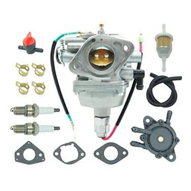 Imagem de Carburador para motor de grama Kohler Courage 22 23 24 25 26 27 HP SV735 SV720 SV725 SV710 SV715 SV730 SV740 SV810 SV820 SV830 SV840 com bomba de combustível de substituição para khs -32 853 12-S 32-853-08 32-853-06 32-853-04