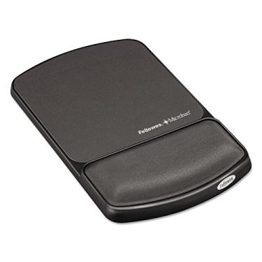 Imagem de Fellowes 9175101 Descanso de pulso em gel e mouse pad com proteção de produto Microban – grafite, 25,7 x 17,3 x 2,3 cm