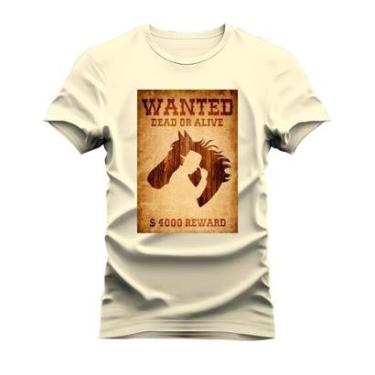 Imagem de Camiseta Algodão Estampada Unissex T-Shirt Confortável Saloon-Unissex