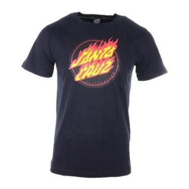 Imagem de Camiseta Santa Cruz Flaming Dot Front Big - Masculino-Masculino